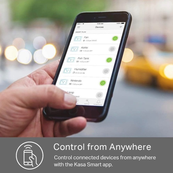 Kasa Smart HS100 WiFi Smart Plug, Classic 1-Pack, White - Picture 3 of 5